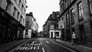 Black and white photo of Bradford