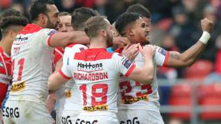 Ben Barba scored two of St Helens; six tries in the 34-2 win over Saldford
