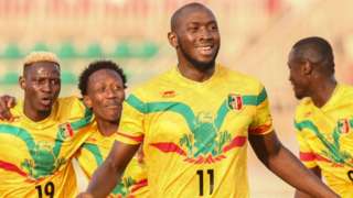 Ibrahima Kone in action for Mali