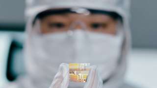 Scientists research chips in laboratory
