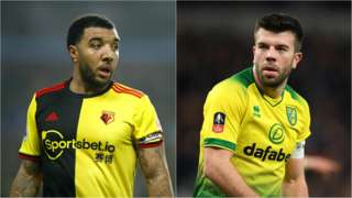 Troy Deeney and Grant Hanley split pic