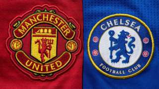 Manchester United and Chelsea club crests