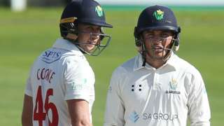Glamorgan batsmen Chris Cooke and Kiran Carlson