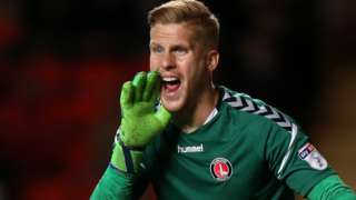 Ben Amos in action for Charlton Athletic