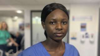 Lydia Akinrinde, cardiac nurse at West Suffolk Hospital