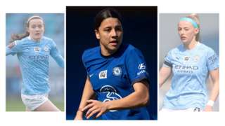 Rose Lavelle, Sam Kerr and Chloe Kelly