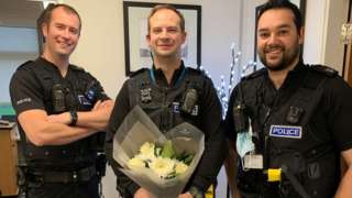 Left to right: PC Winn, PC Holden and PC Day