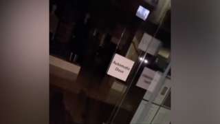 The open automatic doors of Ipswich's Marks & Spencer