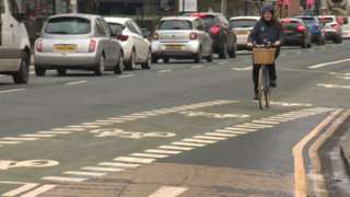 Cycle lane in Hull