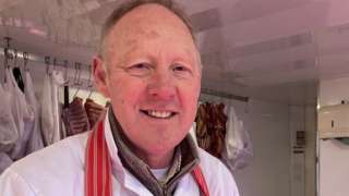 Philip Blake of Blake's butchers on Great Yarmouth market