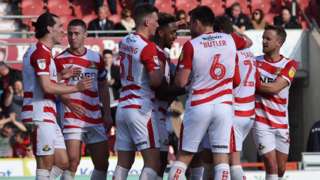 Doncaster Rovers celebrate