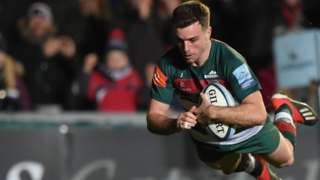 George Ford scored one try and made two others for Leicester