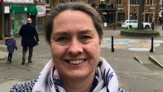 Helen Harrison in Market Street, Wellingborough