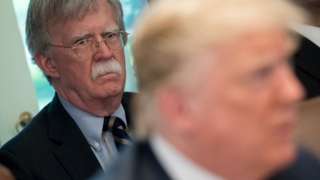 John Bolton and Donald Trump