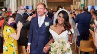 Simon Thomas and Derrina Jebb at Norwich Cathedral