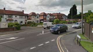 School Lane's junction with Birmingham Road