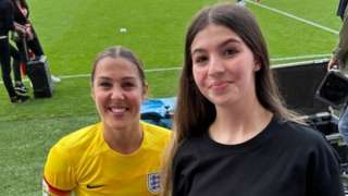 Mary Earps (left) and Emmy (right)