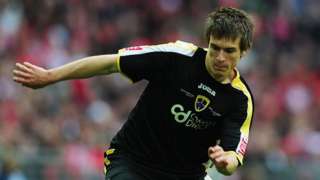 Aaron Ramsey playing for Cardiff City in 2008