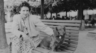 Woman with her dog