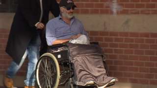 William Davenport, arriving in court last year in a wheelchair