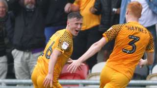 George Nurse celebrates