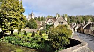 The village of Castle Combe in Wiltshire