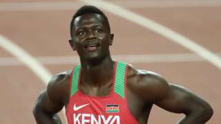 Kenyan sprinter Mark Otieno Odhiambo