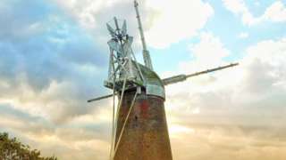 Turf Fen windmill near How Hill on the Norfolk Broads