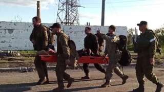 Эвакуация раненых украинских солдат с "Азовстали"