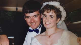 Lewis and Christine Fulton on their weddining