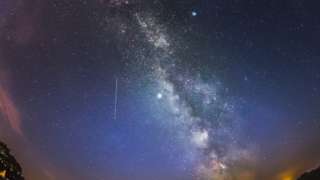 Night sky over Powys