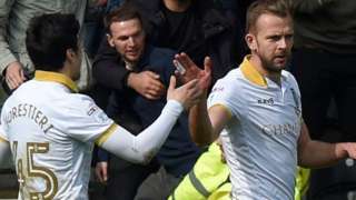 Rhodes celebrates scoring for Sheffield Wednesday