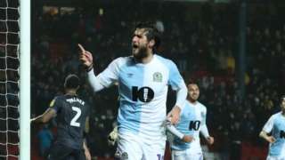 Danny graham celebrates scoring for Blackburn v Sheff Wed