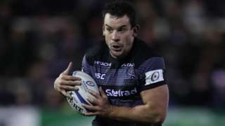 John Hardie in action for Newcastle Falcons