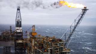 North Sea oil platform