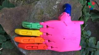 3D-printed hand made by Team UnLimbited