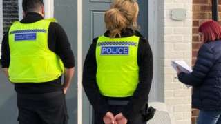 Officers from Operation Respect visit homes