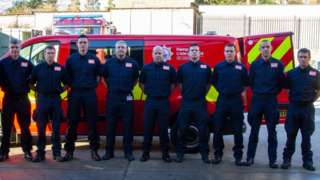 Nine Hampshire firefighters