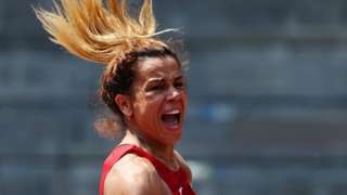 Tokyo 2020 Paralympic Games - Athletics - Women"s Shot Put - F41 Final - Olympic Stadium, Tokyo, Japan - August 27, 2021. Raoua Tlili of Tunisia in action