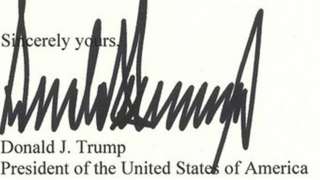 Trump signature