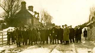 Snow at Bootle Station in 1913 - Sankey Family Photography Collection (published courtesy of Signal Film and Media)
