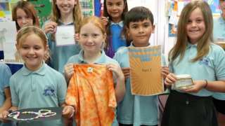 Ceredigion school pupils were tasked with turning a profit from £5