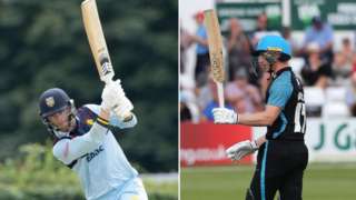 Durham's Graham Clark (140) and Worcestershire's Jack Haynes (153) hit the highest of the day's seven centuries