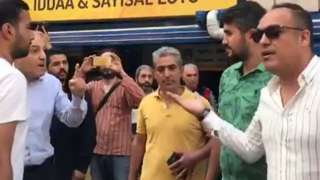 Yeneroğlu ve polis amiri arasında tartışma