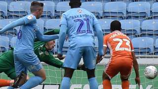Jordan Shipley opened the scoring for Shrewsbury against Coventry