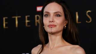 Angelina Jolie at the Eternals premiere