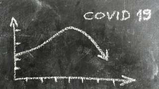 Covid graph on charcoal