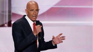 Thomas Barrack speaks at the Republican National Convention in 2016