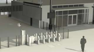 Impression of plans for ticket barriers at Hull's Paragon Street station