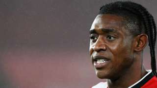 Dan Nlundulu in action for Southampton